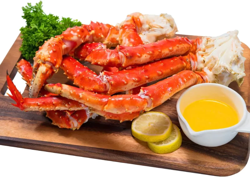Super Colossal Red Alaskan King Crab Legs LIMITED-TIME OFFER – Order NOW before it's gone!"$15.99 | 750g | Express Free Shipping!