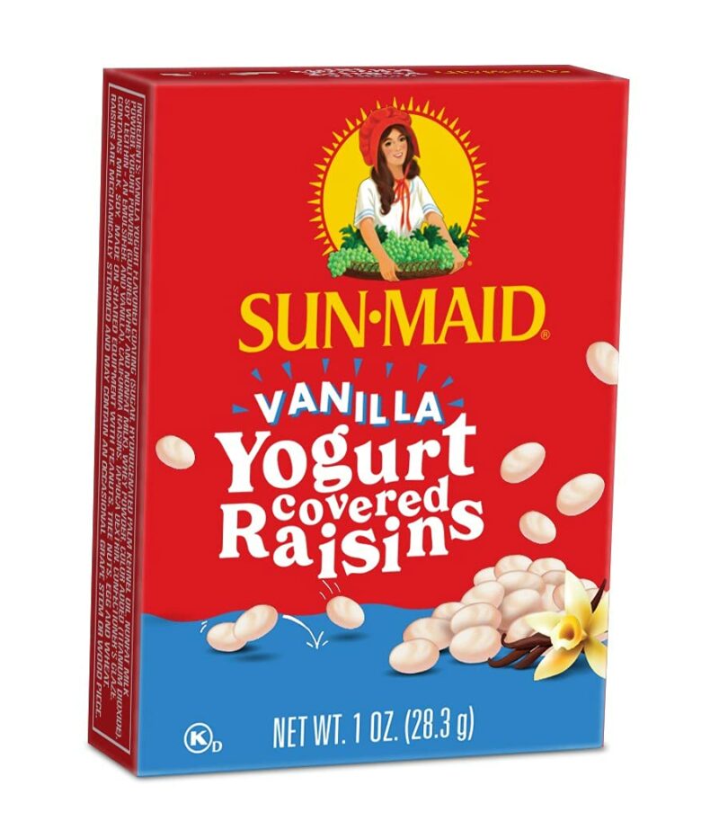 Sun-Maid Vanilla Yogurt Coated Raisins - (6 Pack) 1 oz Snack-Size Box - Yogurt Covered Dried Fruit Snack for Lunches and Snacks - Image 3