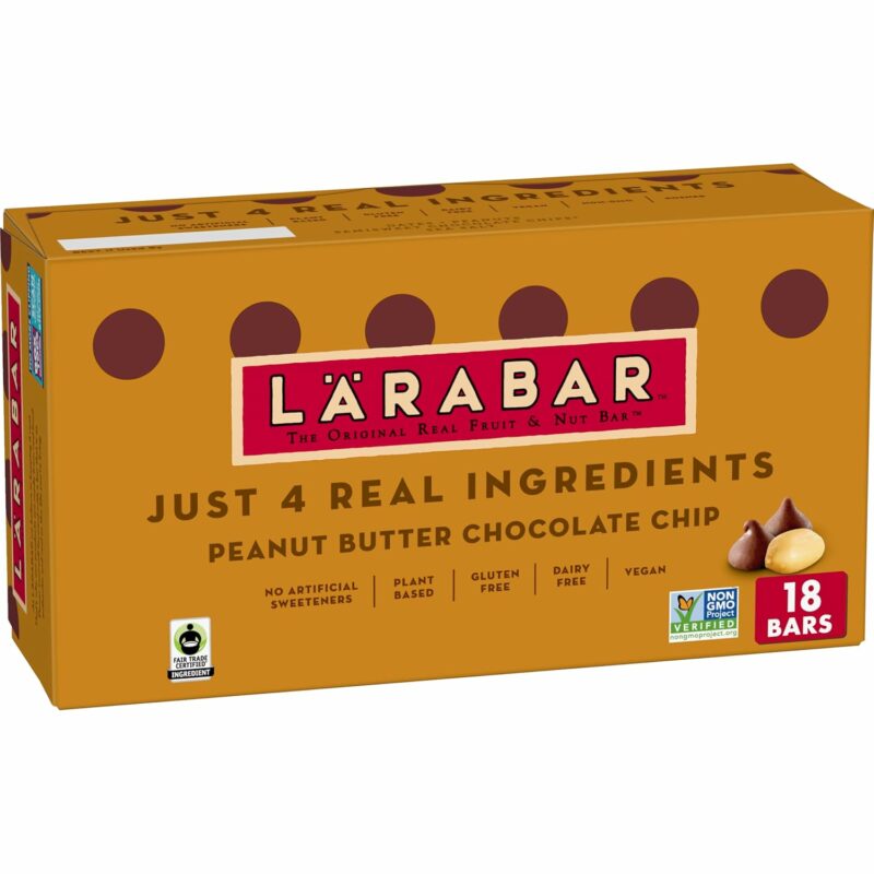 Larabar Peanut Butter Chocolate Chip, Gluten Free Fruit & Nut Bar, 18 Ct