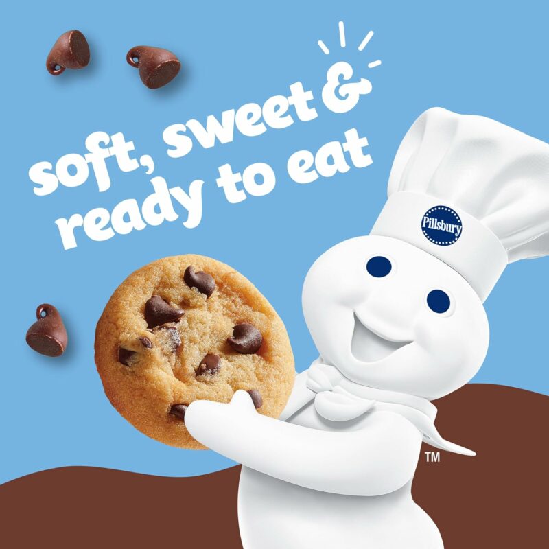 Pillsbury Mini Soft Baked Cookies, Chocolate Chip, Snack Bags, 10 ct - Image 4