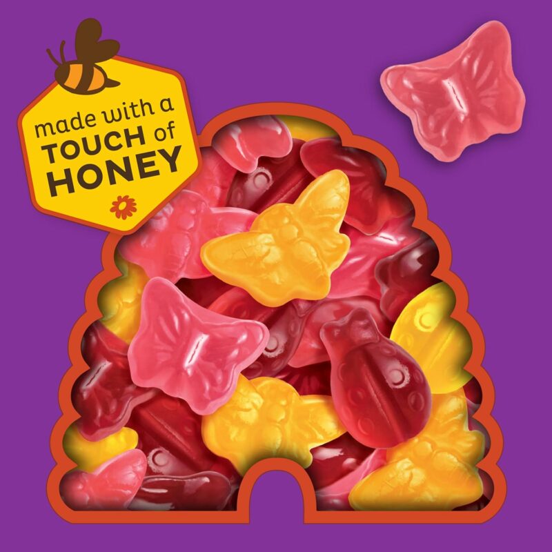 Annie's Organic Bees, Bugs, and Butterflies Fruit Flavored Snacks, 10 Pouches, 7 oz - Image 2